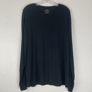 Tommy John Shirt Mens Large Lounge Pajama Black Soft Comfortable Lightweight L‎